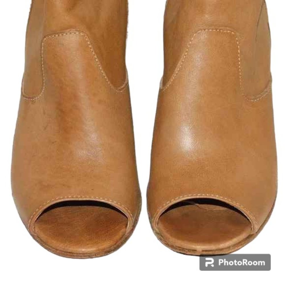 Cordani Open Toe Leather Ankle Bootie Made In Italy Size 38 (US Size 7.5-8) - Picture 3 of 11